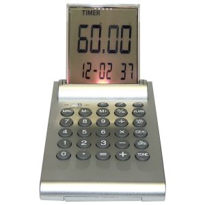 Multifunktion 5 in 1 Rechner mit Temparatur- und Zeitanzeige