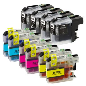 10 Patronen kompatibel zu LC-225. LC-227