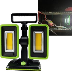 LED Baustrahler mit Akku 2x30W. 5600lm. 4500K neutralweiß