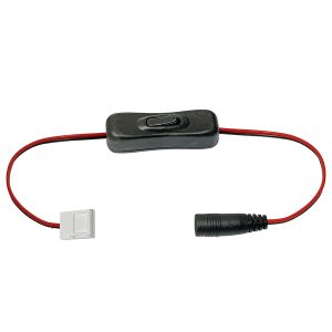 Anschlusskabel für LED-Stripe. flexibel mit Schalter 2Pin auf DC Buchse. 8mm