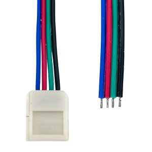 Verbinder für wasserfeste LED-RGB Stripes 10mm. 1 Stecker
