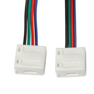 LED-RGB Stripes Schnellverbinder 10mm 4-adrig 2 Stecker