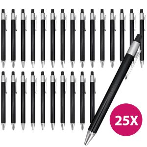 Kugelschreiber schwarz. 25er Pack