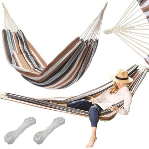 Garten Hängematte XL mit großer Tasche