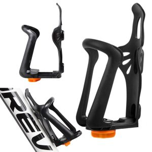 Fahrradflaschenhalter verstellbar Kunststoff schwarz