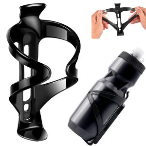 Fahrradflaschenhalter. Kunststoff. schwarz