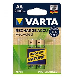 2 Stück AA-Akkus. 2100mAH Varta. Recycled