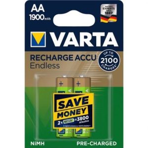 2 Stück AA-Akkus. 1900mAH Varta. Endless-Charge