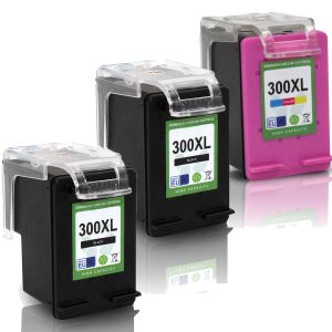 3 XL-Patronen mit Füllstandsanzeige alternativ zu HP 300 / 300XL