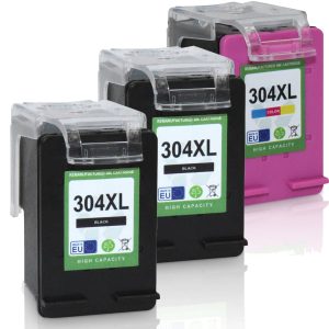 3 XL-Patronen mit Füllstandsanzeige alternativ zu HP 304 / 304XL