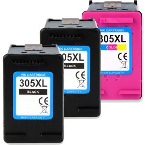 3 XL-Patronen mit Füllstandsanzeige alternativ zu HP 305 / 305XL