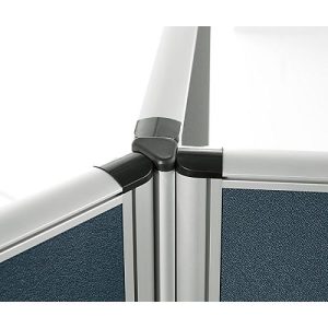 3 x 120° Winkelverkettung Schallschutz System 40, für Stellwandhöhen H 1200 mm 3 x 120° Winkelverkettung Schallschutz System 40, für Stellwandhöhen H 1200 mm