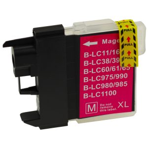 Druckerpatrone kompatibel zu Brother LC-980 / LC-1100. Magenta XL-Version