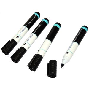 Permanentmarker. spitz. 4er Set. schwarz