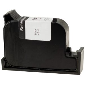 Druckerpatrone schwarz. ersetzt HP Nr. 15/CC6615D. H15rw
