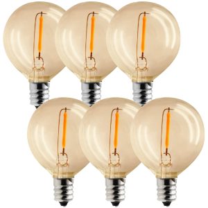 LED Solar Premium E12 Gold 6 Stück Ersatzbirnen