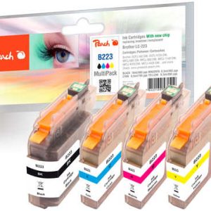 Peach Spar PackTintenpatronen kompatibel zu Brother LC-223 series