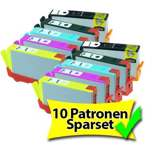 10 XL Patronen Sparset ersetzen HP Nr. 364 / 364XL