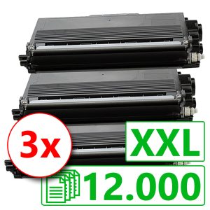 Toner-Sparset: 3 x BLT3390. rebuild für Brother-Drucker