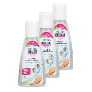 3x im Set: Hand Desinfektionsgel Impresan 55ml