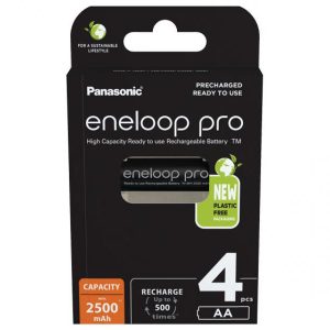 4 Stück AA-Akku’s. 2500mAh Panasonic eneloop Pro