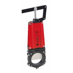 Stoffschieber mit Hebelgarnitur 6"  Rund-Flansch