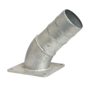 Bogen 45° – Flansch 6" x Schlauchtülle Ø 152 mm Bogen 45° – Flansch 6" x Schlauchtülle Ø 152 mm