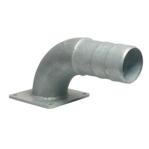 Bogen 90° – Flansch 6" x Schlauchtülle Ø 152mm Bogen 90° – Flansch 6" x Schlauchtülle Ø 152mm
