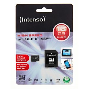 Micro SDHC Card. 16GB CL10 / SDHC + Adapter