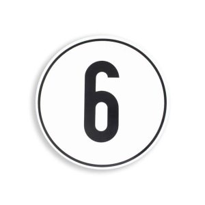 Geschwindigkeits-Begrenzungsschild Aufkleber 6 Geschwindigkeits-Begrenzungsschild Aufkleber 6
