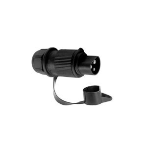 Stecker 3-polig mit Flachsteckanschluss Stecker 3-polig mit Flachsteckanschluss