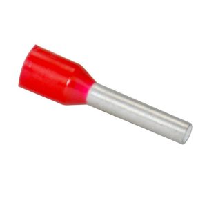 Ader-Endhülsen rot isoliert / 1,0 mm² / 100 Stück Ader-Endhülsen rot isoliert / 1,0 mm² / 100 Stück
