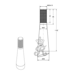 Frontladerzinken SHW – Doppel-T / M22 / 1000 mm Frontladerzinken SHW – Doppel-T / M22 / 1000 mm