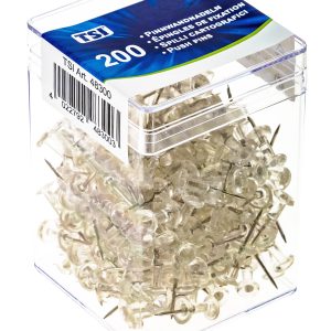 Pinnwandnadeln 200er Packung. transparent