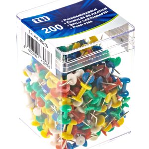 Pinnwandnadeln 200er Packung. farbig sortiert