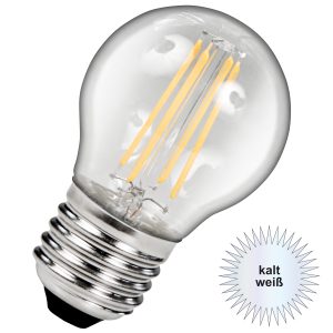 LED Birne E27. 6W. 640lm kaltweiß Filament