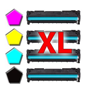 4 Toner kompatibel zu HP CF410X. CF411X. CF412X. CF413X