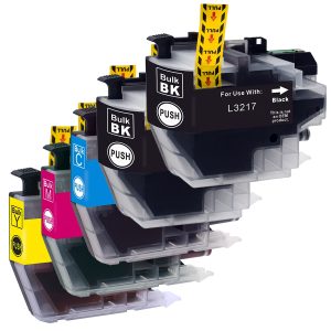 Sparset: 5 Patronen für Brother BS3217-5-Chip