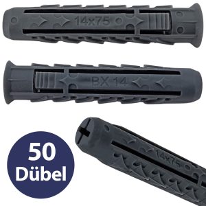 50 Stück Spreizdübel 14x75mm