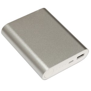 PowerBank 10400mAh – USB. silber