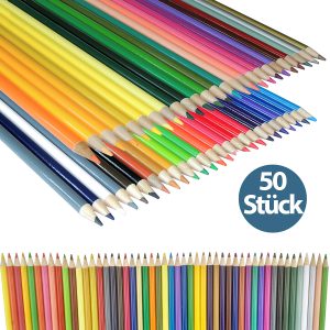 Buntstifte-Set. 50 Farben