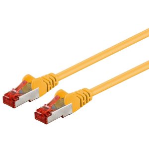 Patchkabel Cat6. S-STP Pimf-Kabel. 50m. gelb