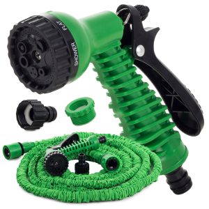 Flexibler Gartenschlauch. 5 – 15 m. grün