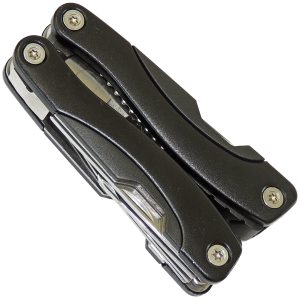 Multi-Tool Taschenmesser mit 9 Funktionen. schwarz