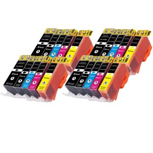 20 Patronen mit CHIP (jede 4 mal) Art. CS520/521CHIP-20