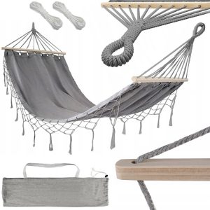 Garten Hängematte XL mit Seilbefestigung