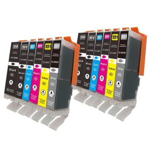 Aktuelles Sparset: 12 Patronen mit Chip CS550/551CHIP-12