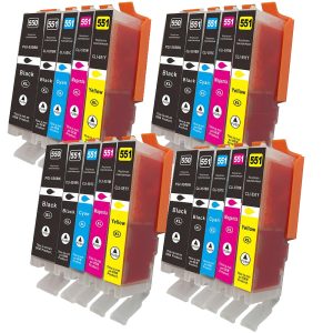 20 XL-Patronen Sparset: alternativ zu PGI550/CLI-551 CS550