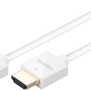 HDMI Kabel 1.5m. weiß. super slim m. Ethernet