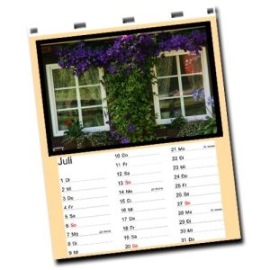 Fotokalender-Set A5 hoch. 250g